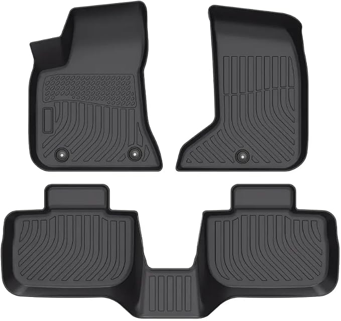 Cartist Custom Fit for Floor Mats 2011-2023 Dodge Charger AWD/Chrysler 300 AWD All Weather Floor Liners Front & 2nd Row TPE Heavy Duty (NOT for RWD)