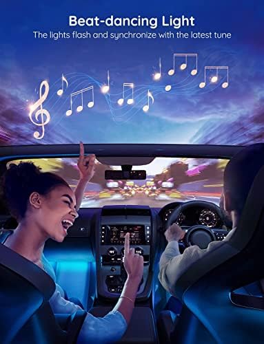 Govee Car LED Lights Bundle with Govee Underglow Car Lights, App Control, 2 Music Modes LED Lights for Cars, SUVs, Trucks, DC 12-24V