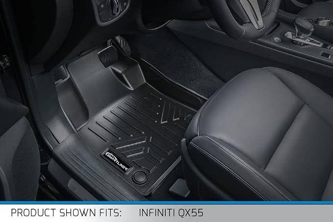 SMARTLINER Custom Fit All Weather 1st Row Floor Mat Liner Set Compatible with 2019-2020 Infiniti QX50