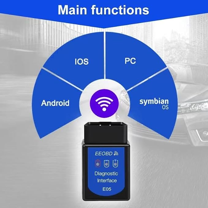 OBD2 Scanner Bluetooth Gasoline Car Check Engine Wireless OBDII Code Reader | Not fit Heavy Truck/Diesel vehicle/Electric Vehicle/Hybrid Vehicle, Support IOS Android Windows