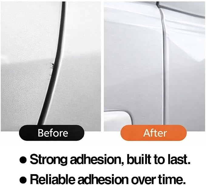 Door Edge Protection Film Roll, Premium Made in Korea PPF for Car and Truck Doors, Clean-Cut Edges, Paint Protective Strip(0.39''x16.4ft)