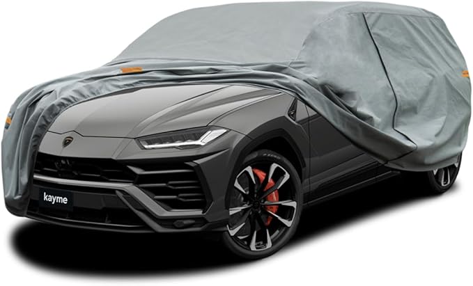 Kayme Heavy Duty SUV Car Cover Custom Fit Lamborghini Urus Waterproof All Weather for Automobiles, Full Exterior Covers Sun Rain UV Protection.（Deliver About 3-10 Days）