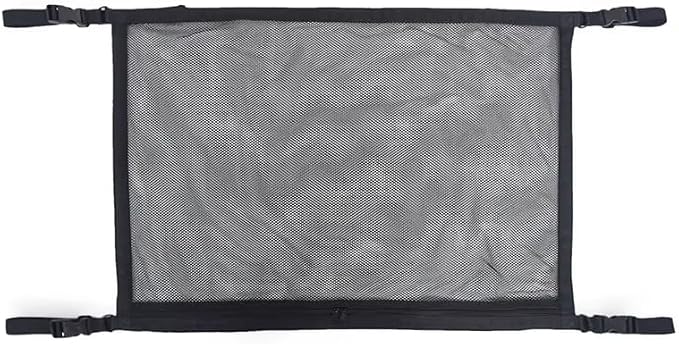 Ceiling Cargo Net Pocket for Subaru Forester 2005-2019 2020 2021 2022 2023-2025, Double Layer Elastic Cargo Roof Organizer, Car Overhead Storage Mesh with Adjustable Straps,A