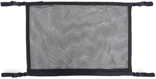Ceiling Cargo Net Pocket for Subaru Forester 2005-2019 2020 2021 2022 2023-2025, Double Layer Elastic Cargo Roof Organizer, Car Overhead Storage Mesh with Adjustable Straps,A