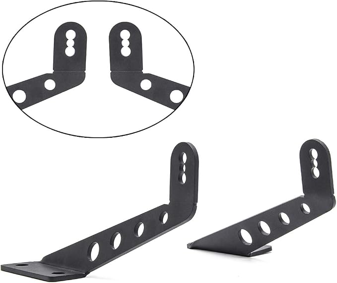 32 Inch Hood LED Light Bar Mount for Jeep Wrangler JL JT 2018-2023 | Heavy Duty No-Drill 32" Hood Light Bar Bracket, Anti-Rattle Steel, 1 Pair for Jeep Wrangler JLU Gladiator JT