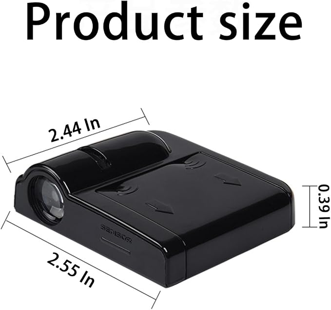 2Pcs Universal Car Door Lights Logo Projector, Auto Door Projection Wireless LED Welcome Courtesy Light, Welcome Ghost Shadow Lamp Vehicle Accessories Fit for Most Cars (Style E)