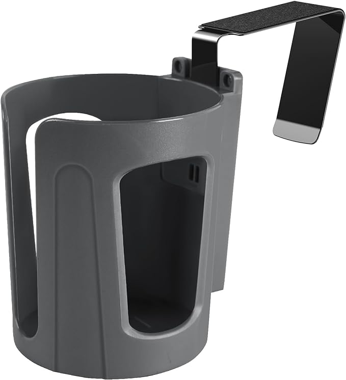 LITTLEMOLE Large Car Door Cup Holder, Side Window Seat Armrest Drink Holder | Shockproof, Scratchproof, Doesn't Scratch Tint, Holds Large 8-40 oz. Bottles, Mugs and Other Big Drinks in 3.15"-3.93"
