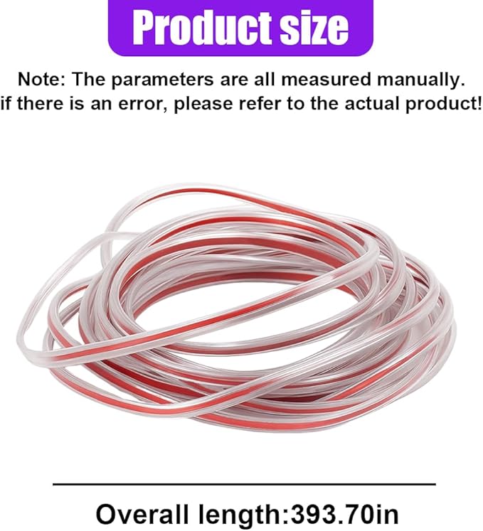 32Ft (10M) Car Door Edge Protector (Clear-10M) | Self-Adhesive Scratch Resistant U Shape Door Edge Guard Decoration, Anti-Collision Car Door Trim Strip for Truck, SUV, Sedan