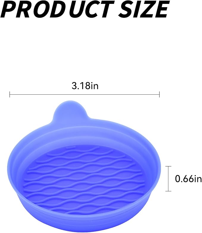 4PCS Car Cup Holder Coasters, Universal Silicone Non-Slip Insert Cup Coasters, Soft Wave Pattern Cup Holders, Car Interior Accessories for SUV, Truck, RV (Blue)