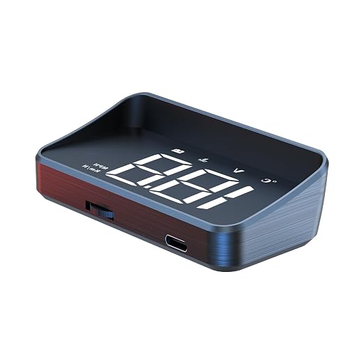 Heads up Display for Cars Car HUD M4, Digital Speedometer for Car OBD2 Speedometer with Speed, Voltage, Water Temperature, etc., Suitable for Some Vehicles' speedometers after 2009