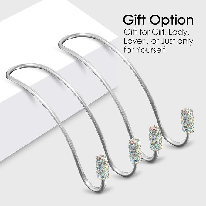 2026 Upgraded Bling Auto Hooks ,Car Hangers Organizer Seat Headrest Hooks，Bag Organizers Rack and Hanger, Heavy-duty Car Seat Hooks, Backseat Storage Hooks, Universal for SUV Truck Vehicle 2 Pack