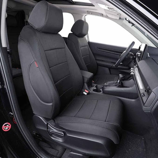 EKR Car Seat Covers for Honda CRV 2023-2026 Neoprene Full Set | Custom Fit for Honda CRV 2023 2024 2025 2026 Easy-Wipe Protection,Waterproof Pet-resistant,Neoprene(Black)