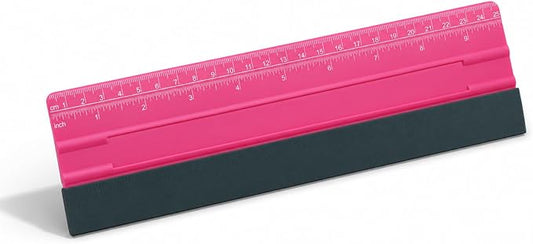 2-in-1 Vinyl Squeegee Tool with Ruler,Soft Felt Squeegee for Vinyl as Wallpaper Smoothing Tool,Vinyls Wrap Squeegees Wallpaper Tools for Cars Window Tint,PPF Application (25cm)