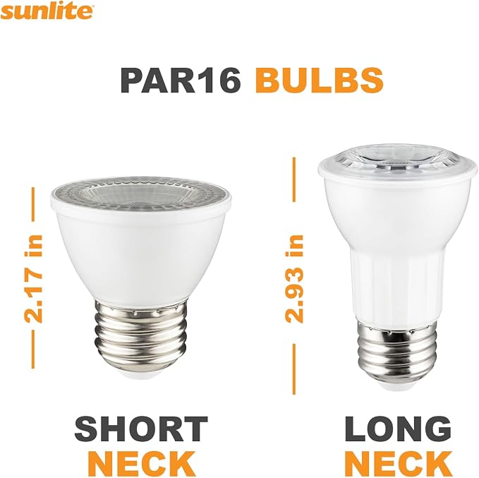 Sunlite G16.5 Light Bulb LED, 7 Watts (60W Equiv.), 500 Lumens, Dimmable, Type G Globe Shape E12 Candelabra Base, Short Bulbs, Vanity Mirror Bulbs, 3000K Warm White, Clear, 6 Count