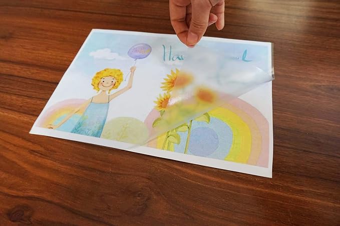 CiCiwind 17.7" x 16.4' Contact Paper Clear Contact Paper Glossy Self Adhesive Film Covering Removable Protective Film Contact Paper Shelf Drawer Liner Transfer Tape Roll