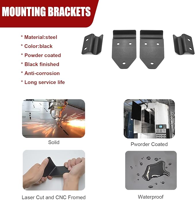 WSays 42'' Upper Roof Front Windshield LED Light Bar Mount Bracket Compatible with Can-am Maverick Trail 800 1000 / Sport 2018-UP, No Need Drill