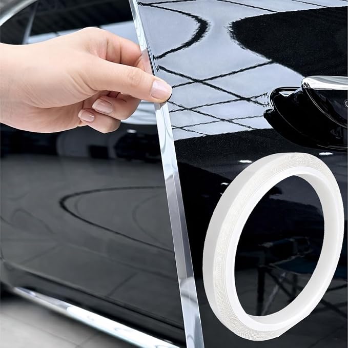 Door Edge Protection Film Roll, Premium Made in Korea PPF for Car and Truck Doors, Clean-Cut Edges, Paint Protective Strip(0.39''x16.4ft)