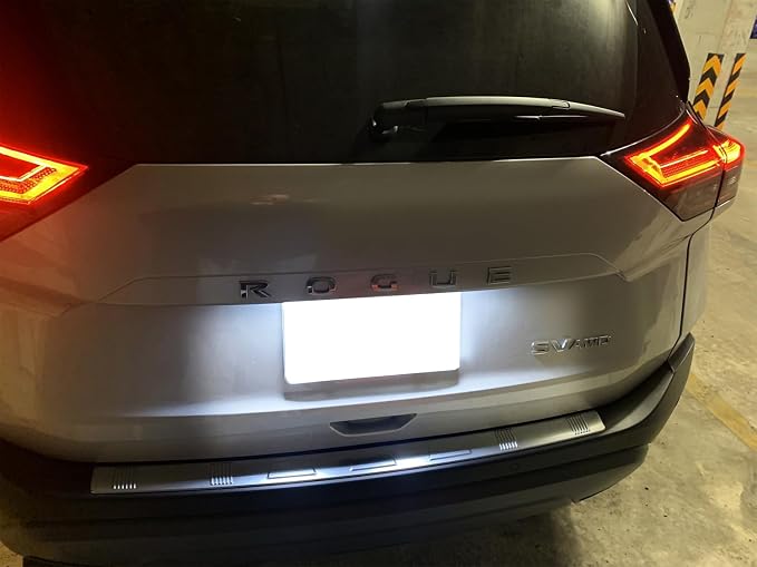 iJDMTOY Xenon White Full LED License Plate Light Kit Compatible With Nissan 2019/2020-up Altima Sentra Versa Rogue, By 18-SMD White LEDs & Can-bus Error Free