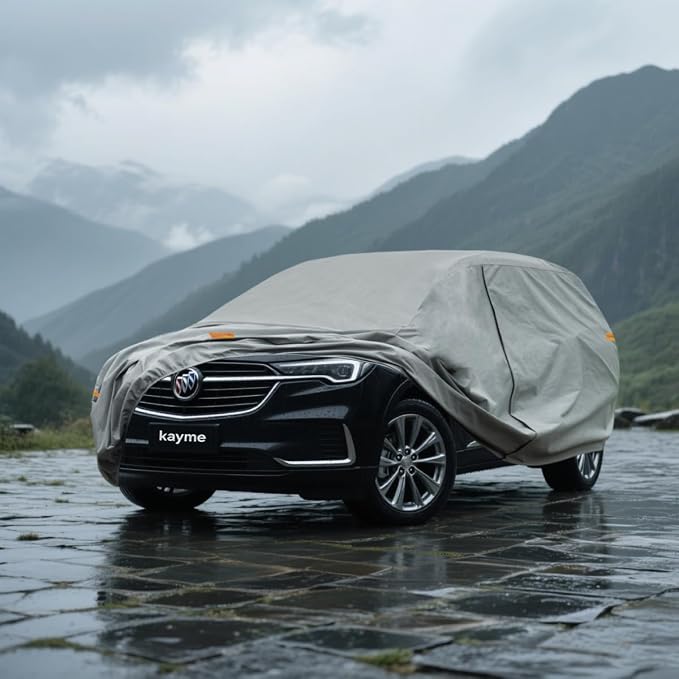 Kayme Heavy Duty SUV Car Cover Custom Fit Buick Enclave (2007-2024) Waterproof All Weather for Automobiles, Full Exterior Covers Sun Rain UV Protection.（Deliver About 3-10 Days）