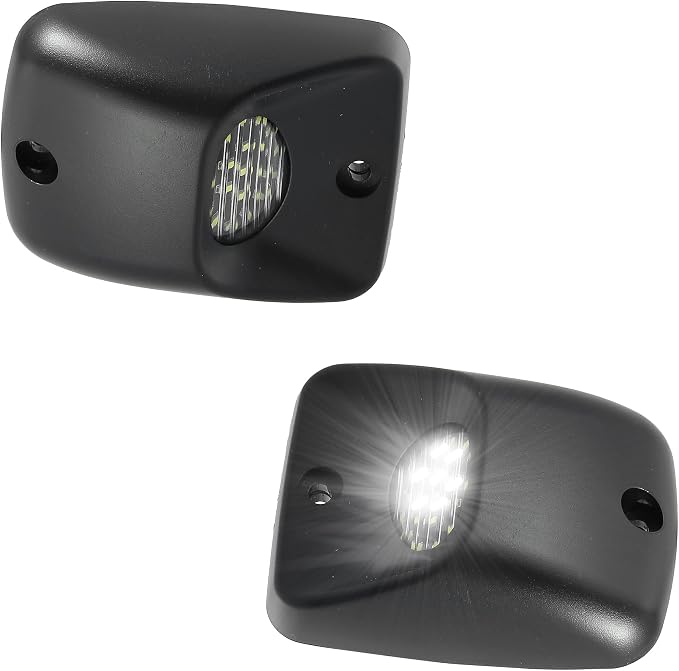 X AUTOHAUX LED License Plate Light Tag Lamp Assembly for Toyota Tacoma 1995 1996 1997 1998 1999 2000 2001 2002 2003 2004 Full LED Rear Number License Plate Lamp White Light 2pcs