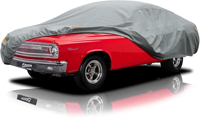 Kayme Heavy Duty Car Cover Custom Fit Dodge Coronet Waterproof All Weather for Automobiles, Full Exterior Covers Sun Rain UV Protection.（Deliver About 3-10 Days）