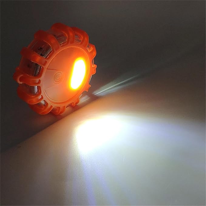 Shakven 12 Led Flasher Lamp Car Roadside Flares Emergencys Accessories Auto Lamp | Magnetic Emergencys Flashlight Car Warning Light Led Flasher Lamp,Led Flasher Lamp For Vechiles,Car Warning Light