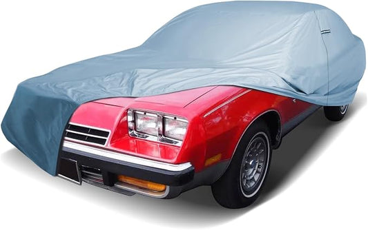 iCarCover Fits [1964-1972 Buick Skylark] Premium Custom Car Cover Waterproof All Weather Resistant Outdoor Indoor Sun Snow Storm UV Protection Form-Fit Padded Cover with Straps