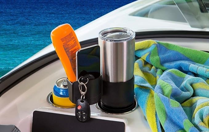 Two-Cup Console Organizer (Black)