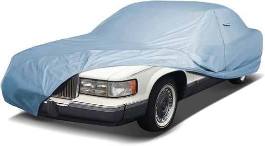 iCarCover Fits [1993-1996 Cadillac Fleetwood] Premium Custom Car Cover Waterproof All Weather Resistant Outdoor Indoor Sun Snow Storm UV Protection Form-Fit Padded Cover with Straps