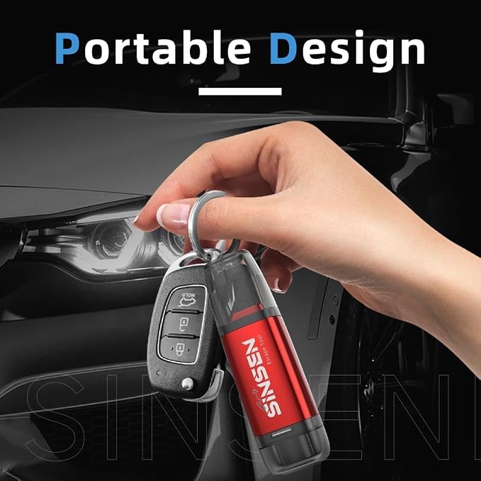SINSEN Car Window Breaker Seat Belt Cutter Tool, Emergency Safety Hammer Tool to Break Glass, Portable Escape Kit, 2 Pack(Black)
