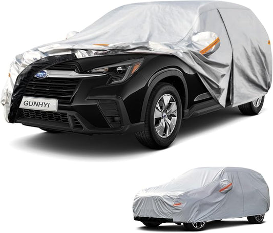 GUNHYI 6 Layers SUV Car Cover Custom Fit Subaru Ascent (2018-2026) Waterproof All Weather, Heavy Duty Outdoor Snow Sun Rain Uv Protection (Ships from US Warehouse, Delivery 3-8 Days)