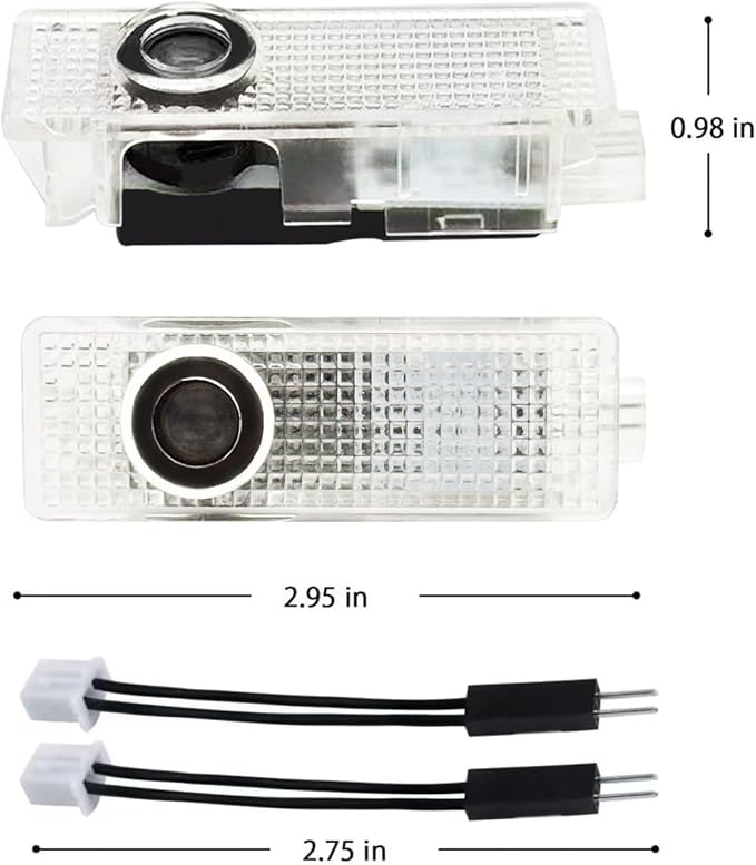 4 Pcs Car Welcome Lights, LED Door Projector Lights Compatible With 1/2/3/4/5/6/7/X1/X2/X3/X4/X5/X6/X7/M/Z/GT 50th Anniversary