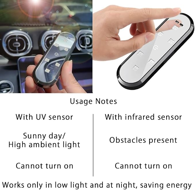 2 Pcs Car Door Light Wireless Door Anti-Collision and Anti-Rear-end Light | Wireless Door Lighting Ambient Welcome Courtesy Light, LED Colorful Flashing Light, Universal Car Door Light
