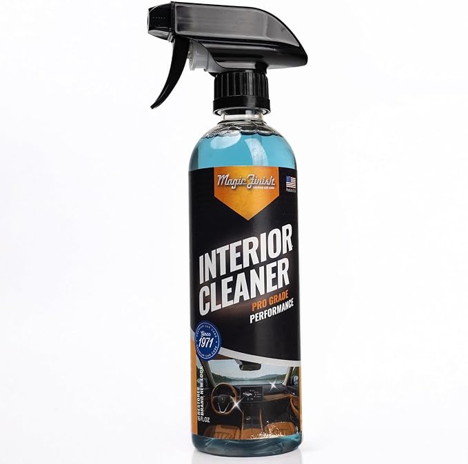 Magic Finish Interior Cleaning Spray (16 fl oz) – All-in-One Car Cleaner Spray for Seats, Dashboards & Consoles – Fast-Acting Car Cleaning Supplies for Rubber, Plastic, Carpet & Upholstery