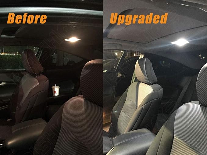 White Interior LED Lights Kit for Mazda CX-5 2013 2014 2015 2016 2017 2018 2019 2020 2021 2022 Super Bright 6000K LED Interior Light Bulbs Package + License Plate Lights and Install Tool