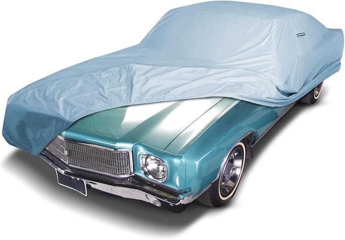 iCarCover Fits [1970-1972 Chevrolet Monte Carlo] Premium Custom Car Cover Waterproof All Weather Resistant Outdoor Indoor Sun Snow Storm UV Protection Form-Fit Padded Cover with Straps