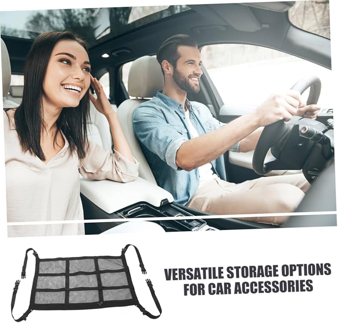 Car Ceiling Cargo Net Car Tents for Camping Organizer Seat Storage Bag