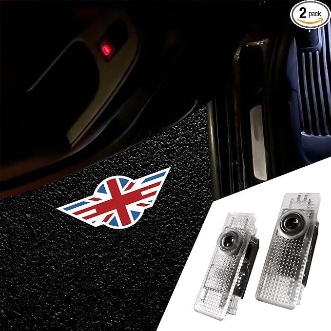 2Pcs Car Door Lights Logo for Mi/ni R55 R56 R57 R59 R60 R61 F55 F56 F57 F60 Accessories Ultra-Bright Welcome Light (Picture 4)