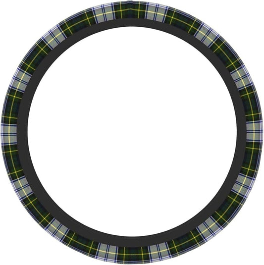 Thickened Elastic Steering Wheel Cover, Gordon Dress Tartan Plaid Ultra, Soft, Breathable, Fit for Cars, SUVs, Trucks, Stylish Comfortable Grip