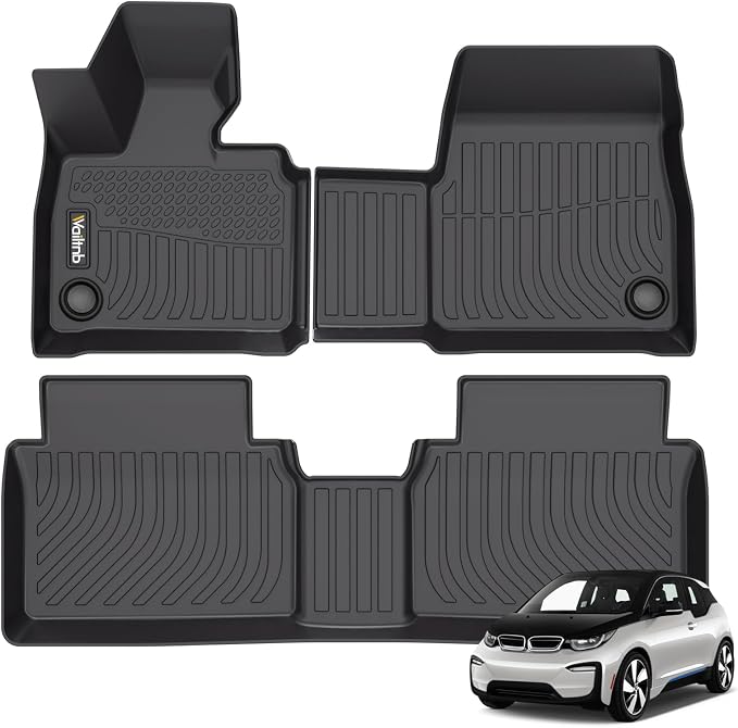 Wailtnb-Mats for BMW i3 2014-2021 Floor Mat All Weather Floor Liner Car Mat for BMW i3 Custom Fit Automotive Full Set Accessories