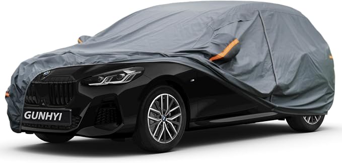 GUNHYI Premium Car Cover Custom Fit BMW 2-Series SUV/Tourer, 16 Layers Heavy Duty Car Cover Waterproof All Weather with Zipper Door for Sun Rain Snow Dust Uv Protection
