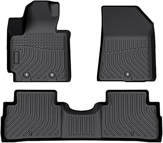 Cartist Custom Fit for Floor Mats 2014-2019 Kia Soul (Not for Hybrid) All Weather Floor Liners Front & 2nd Row TPE Waterproof
