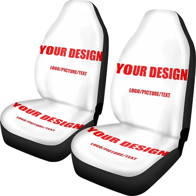 Customized Car Seat Cover for Front Seat - SUV Truck Sedan Van, Printed High Back Saddle Blankets Auto Seat Protectors, Fit Most Vehicles, Auto Seat Accessories
