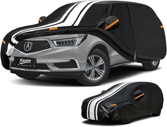Kayme Heavy Duty Car Cover Custom Fit for Acura MDX (2006-2026) Waterproof All Weather for Automobiles, Gift with Tape/Towel, Outdoor Full Exterior Cover Rain Snow Sun UV Protection.
