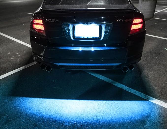 iJDMTOY Super Bright Ice Blue Aqua Full LED License Plate Light Kit Compatible With Acura MDX RL TL TSX ILX Honda Civic Accord Odyssey