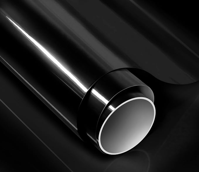 ColorFusion PPF by VViViD, Gloss Piano Black Dry Apply PPF Vinyl Car Wrap Roll 1ft x 5ft