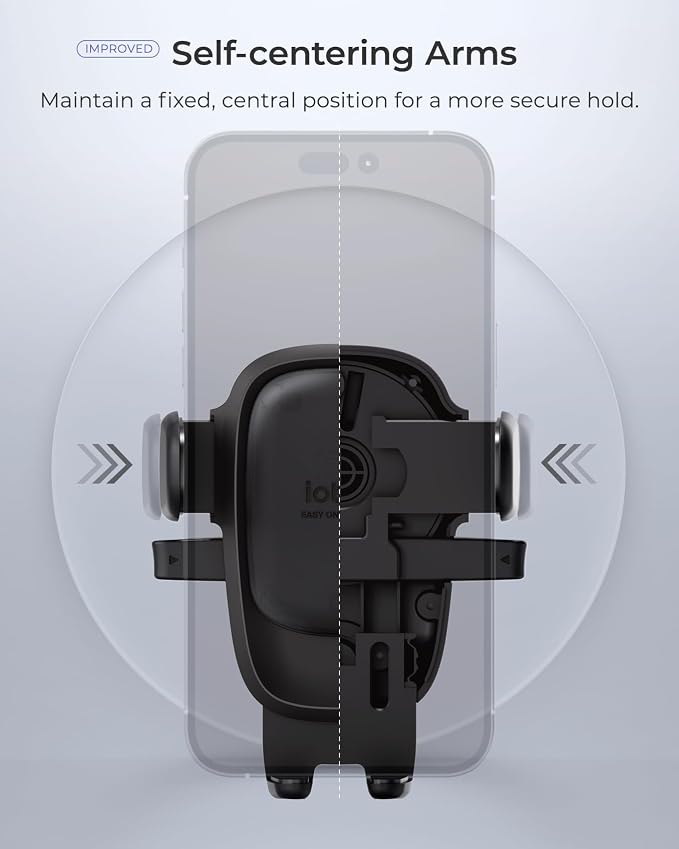 iOttie Easy One Touch Advanced Phone Mount for Tesla Model 3 and Model Y Screens - Universal Cell Phone Holder for iPhone, Google, Samsung, Moto, LG, and All Other Smartphones Black