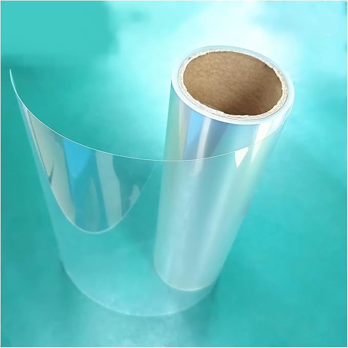 BANLTRE 12inchs x 80ft Rolls Transparency Blank Template Material Acetate,Clear Sheet Mylar Stencils for Cutting Paper (6 mil /12inchs x 80ft)
