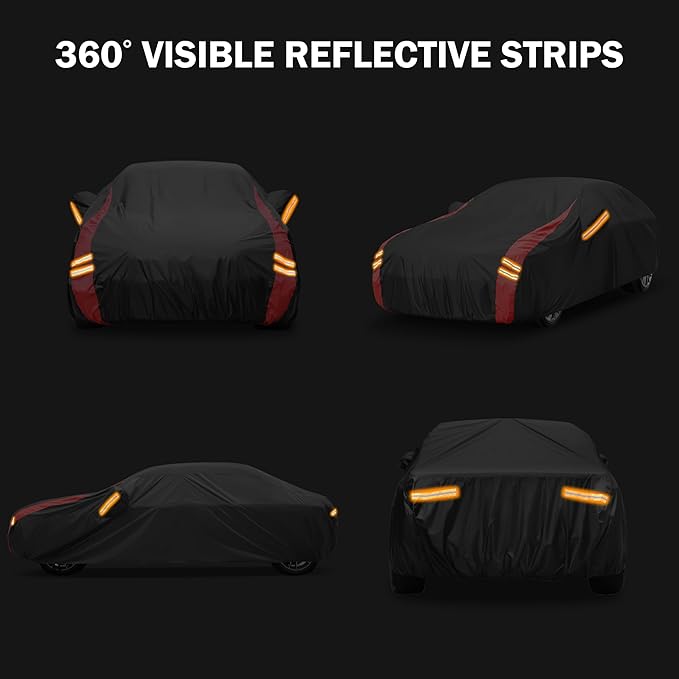 Custom Pickup Truck Car Cover for Toyota Tacoma 2005-2025, Waterproof All Weather Protection, Compatible with Dodge Charger - Heavy Duty Waterproof Car Cover for Rain, Snow, UV,Dust.