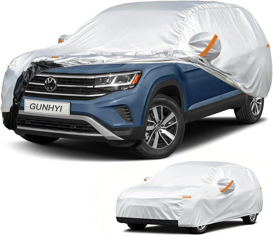 GUNHYI Car Cover Custom Fit Volkswagen Atlas (2017-2026) Waterproof for Automobiles, Oxford Sun Rain Dust Snow Protection (Ships from US Warehouse, Delivery 3-8 Days)